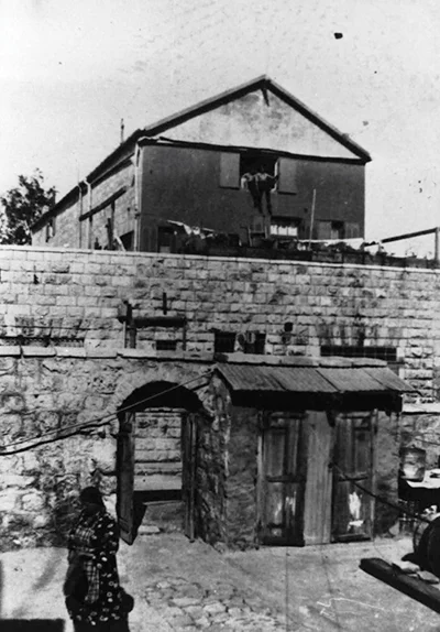 old photo of a winery